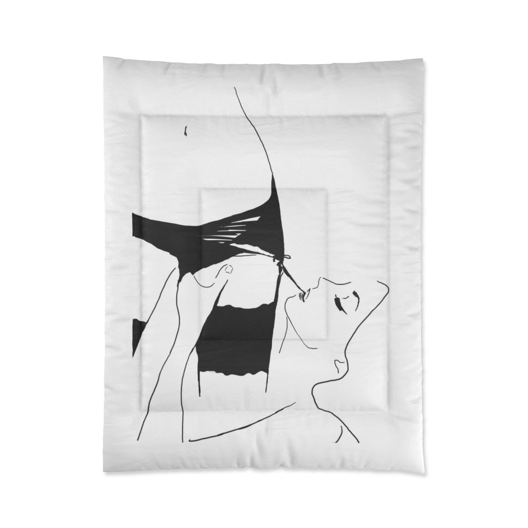 Lesbian Comforter/Lesbian Make Out/LGBTQ/LGBT Present/Bedding Artwork/Valentine Gift/The L Word/Lesbians Sheets/Sexy Art