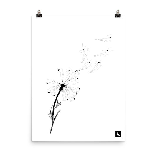 Nude Dandelion Poster