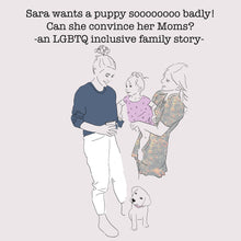 Sara&#39;s Puppy/Lesbian Family Book HardCover Signed By Author Book/Lesbian Children&#39;s Book/Teach Kindness Story/Two Moms/LGBTQ Kid