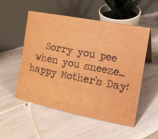 Mom Sneeze Card