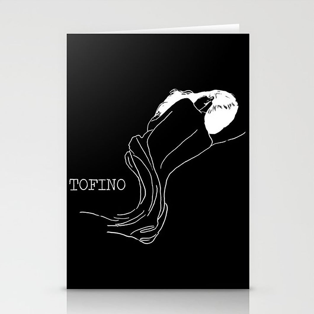 Tofino West Coast Artwork Card/Christmas Gift/Ocean Art/Greeting Card LGBTQ/Nude Figure Drawing/Wave Art/British Columbia Card
