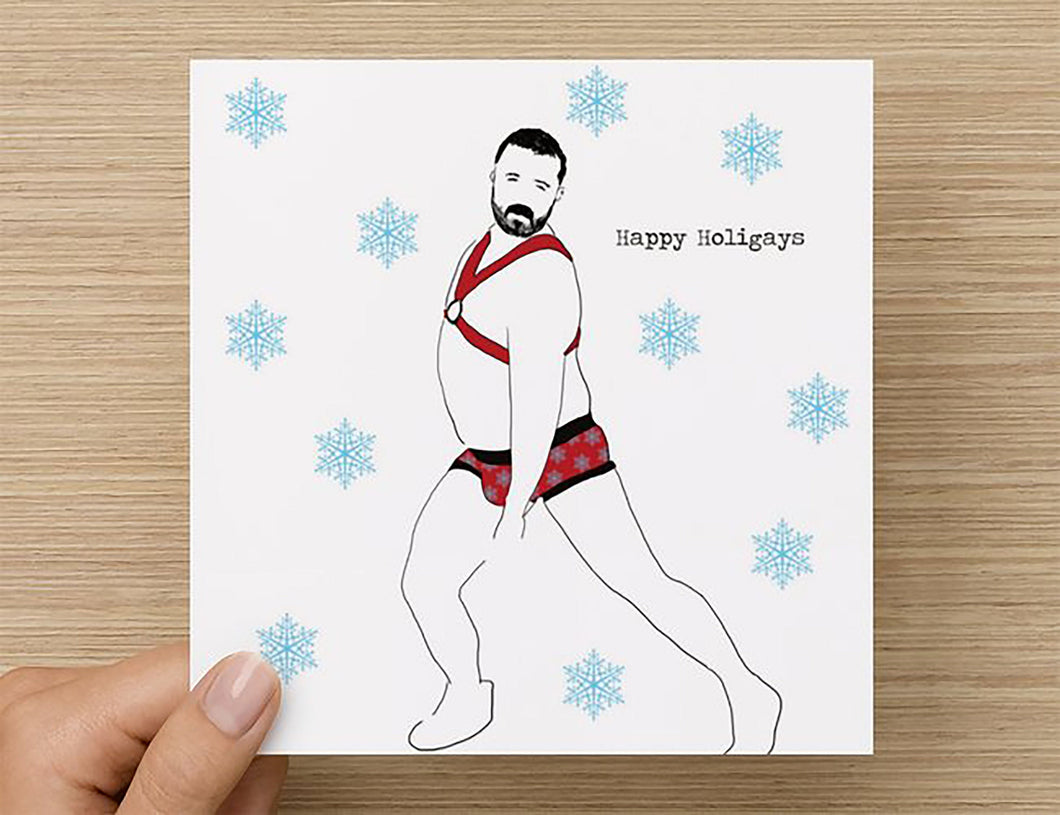Gay Bear Christmas Card