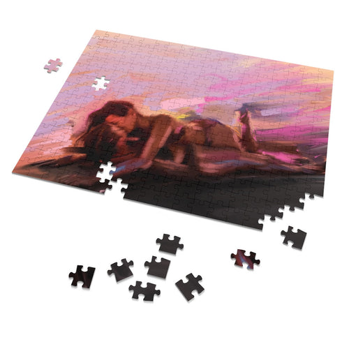 252 Piece Puzzle Lesbian Artwork/Lesbian Puzzles Valentine's Day/Lesbian Wedding/Two Brides/Lesbian Love Card Lesbian Romantic Art