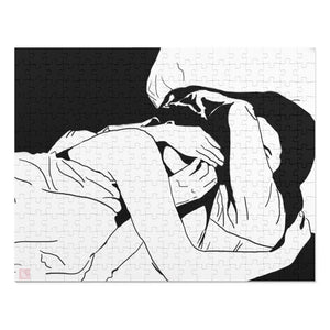 252 Piece Puzzle Lesbian Artwork/Lesbian Puzzles Valentine&#39;s Day/Lesbian Wedding/Two Brides/Lesbian Love Card Lesbian Romantic Art