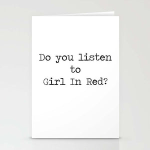 Lesbian Do You Listen To Girl In Red Christmas Card/LGBTQ Card/Lesbian Holiday Card/Love Birthday Queer Christmas/LGBTQ/Gay Queer