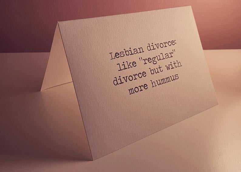 Lesbian divorce: like 