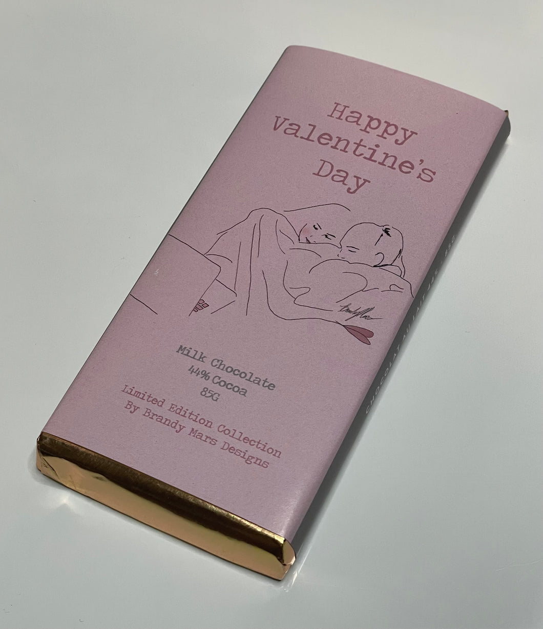 LIMITED EDITION Belgian Chocolate Bar / Only 17 left in this print! Fair-trade ingredients / All natural ingredients / Made in Canada / 85g of chocolate / Special Lesbian Valentine's Day Gift